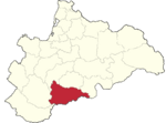 Map showing Samar in Komania