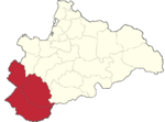 Map showing Gajat in Komania