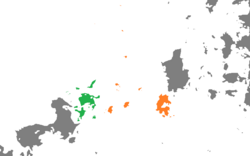 Map indicating locations of Danshapu and Chelgyu and Chinamshi